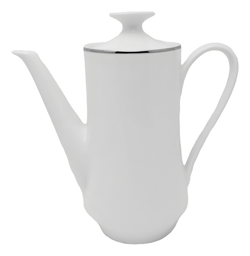 Cafeteira Porcelana Schmidt - Dec. Filetado Prata Itamaraty
