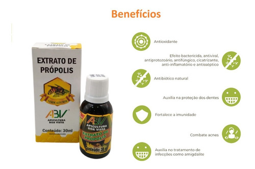 Imagem 4 de 6 de Extrato De Própolis Verde Alecrim Puro Abv Mel