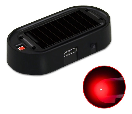 Luz Led De Seguridad Alarma Simulada Solar Recargable Usb