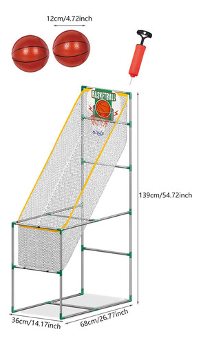 El Juego De Baloncesto De Arcade Para Niños 139m Con 6 Bola