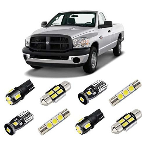 Juego De Luces Led Interiores Blancas Dodge Ram 2003 20...