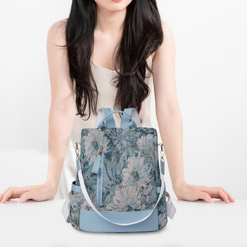 Wang Mochila De Mujer Con Cremalleras Suaves Para Viajes,