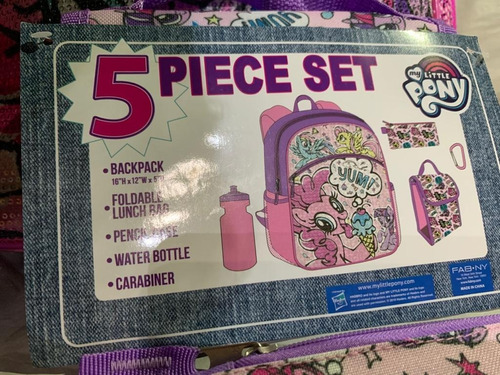 My Little Pony Set De Mochila Escolar X 5 Piezas Cyber