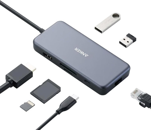 Adaptador De Hub Usb C Usb, Powerexpand+ 7-in-1 Usb C Hub, C
