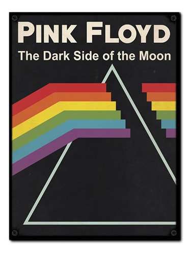 #1546 - Cuadro Decorativo Vintage Pink Floyd Dark Side Rock