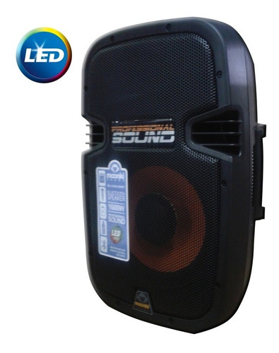 Corneta Moonki 1600w Amplificada Usb Bluetooth Tienda Bagc