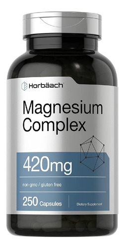 Complejo Triple De Magnesio 420 Mg Horbäach 250 Capsulas