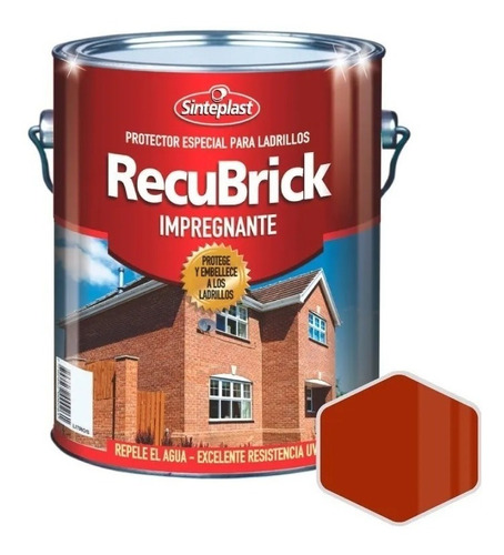 Recubrick Impregnante Ladrillos Sinteplast X 20 Lts Colores