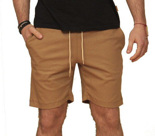 Bermuda China Gabardina Lisa Spandex 5 Bolsillos Calidad!