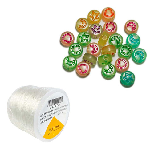 Armado Pulsera Bisuteria Figura 1200pzs + 100mts Hilo Nylon