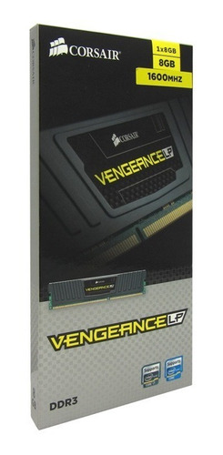 Kit Memoria Corsair Vengeance Lp, 8 Gb (1 X 8gb), Ddr3, 1600