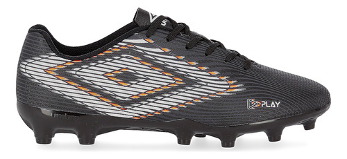 Botines Fútbol Umbro Campo Play Hombre En Negro Y Blanco | D