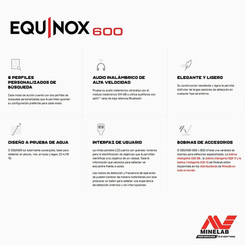 Minelab Equinox 600 Detector De Metales