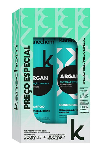 Pack Shampoo + Acondicionador Argan Kanechom 600 Ml.