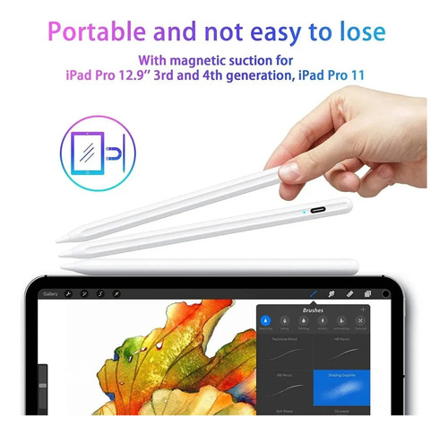 Lápiz Óptico Genérico Blanco Capacitivo Usb-c