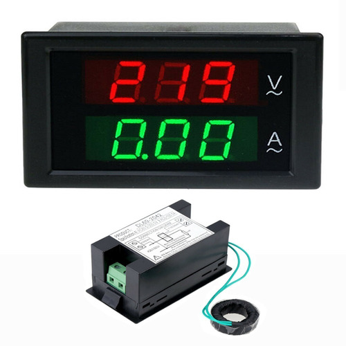 Voltímetro Amperímetro Led 110v 220v 100a Ac Monitor Energia