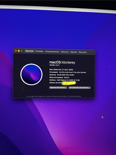 Imac 68gb Vram (edición Video) (Usado)