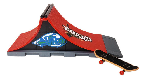 Kit Skate Park Dedo Fingerboard Pista Rampa Y Accesorios