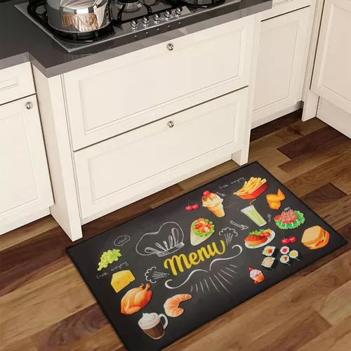 USTIDE Tapete de cocina de granja de 20 x 48 pulgadas, tapete de cocina de  goma antideslizante para piso, duradero, resistente a las manchas, alfombra