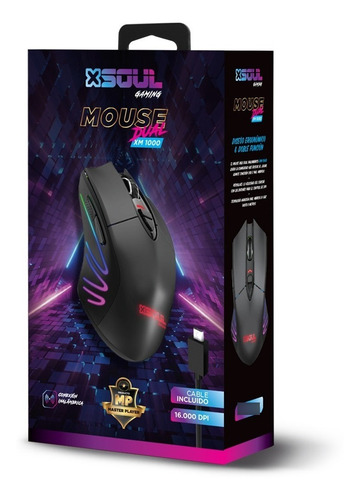Imagen 10 de 10 de Mouse Inalambrico Gamer Usb 16000 Dpi Rgb Dual Luces Led