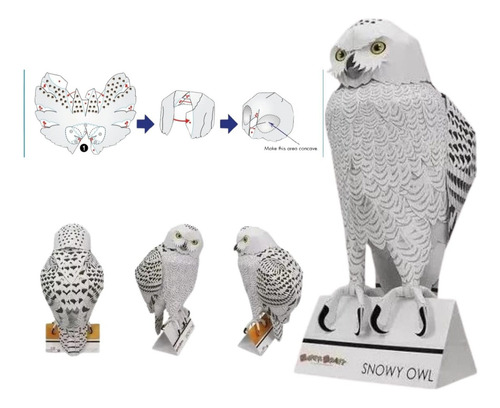 Projeto Maquete 3d - Coruja Harry Potter Pdf Passo A Passo