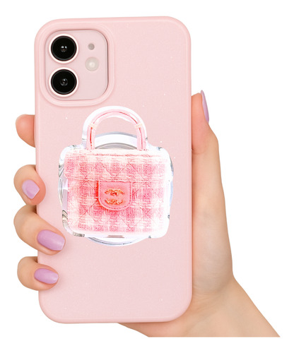 Pop Socket Anillo Soporte Para Funda Celular Magsafe Bolsa Rosa Cc