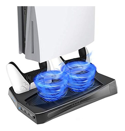 Soporte Vertical Con Ventilador De Enfriamiento Para Ps5    