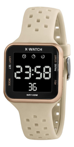 Relógio X-watch Feminino Xlppd033w Pxtx Retangular