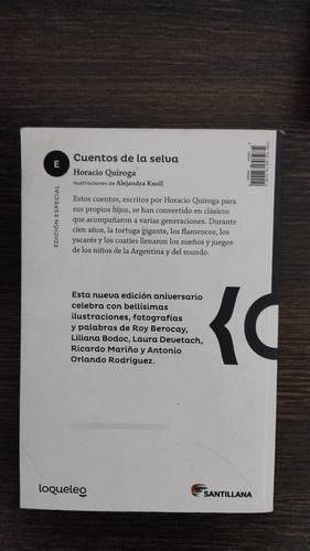 Cuentos De La Selva. Horacio Quiroga. Ed. Loqueleo (Usado)
