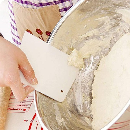 Imagen 3 de 6 de Espátula Alisador De Tortas Scraper Cortador Masas