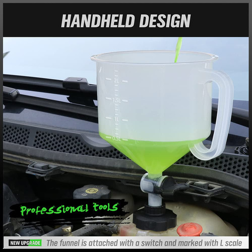 Swanlake No-spill Coolant Funnel Kit,spill Proof Radiator Fu