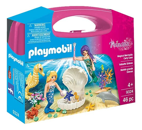 Juego Playmobil Princess Maletín Grande Sirenas 46 Piezas 3