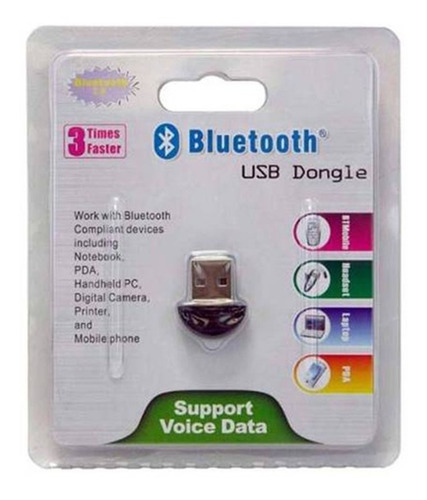 Adaptador Bluetooth Conector Pc Dongle Usb Fone De Ouvido