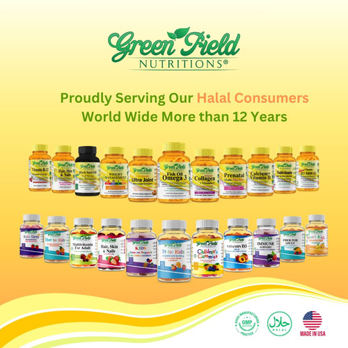 Greenfield Nutritions Vitamina D3 Halal 2000 Ui 120 Softgels