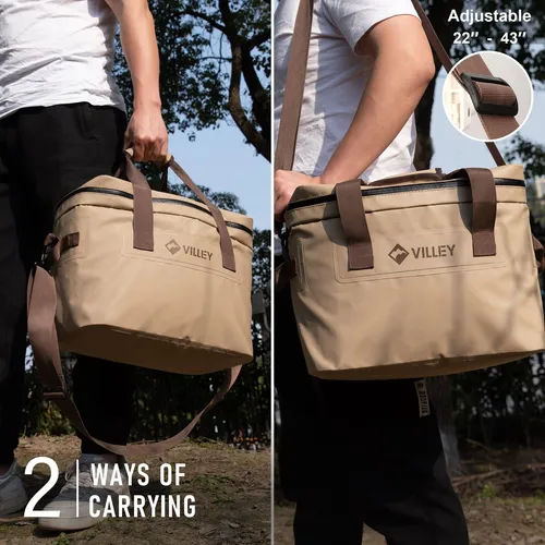 Bolso De Refrigerador Aislada Ville 20l Con Mango Superior A