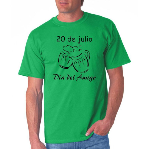 Remera De Hombre Dia Del Amigo Birra Cerveza 20 Julio M4