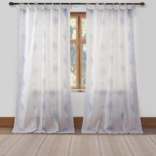 Kensie  Jaye Fl Vine Sheer Burnout Grommet Top Window C...