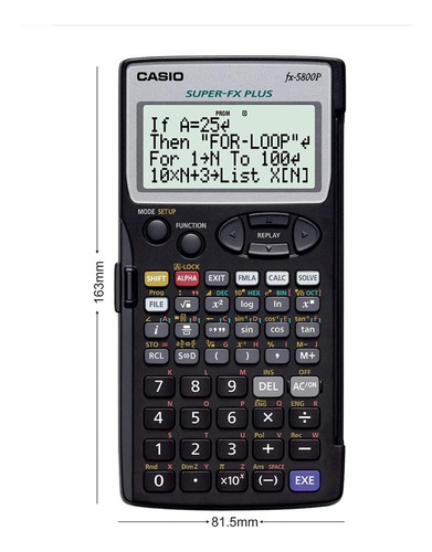 Casio Fx-5800p - Calculadora Programable