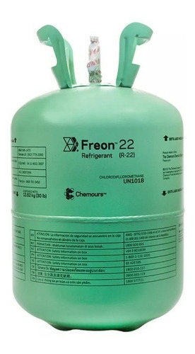 Gas Refrigerante R22 13.6kg Freon Chemours (dupont)
