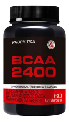Bcaa 2400 Pure Amino 60 Tabs - Probiótica Sabor Natural