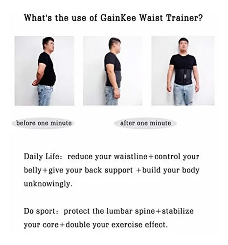 Faja Térmica De Látex Para Hombre - Gainkee