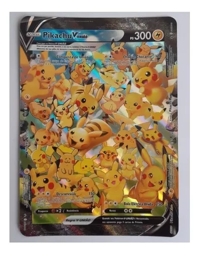 Carta Pokemon Pikachu Vmax Full Art celebrações