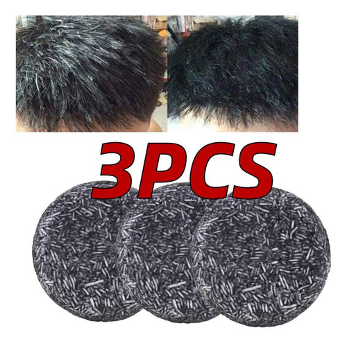 3 Peças De Shampoo Escurecedor, Sabonete, Barra De Xampu Esc