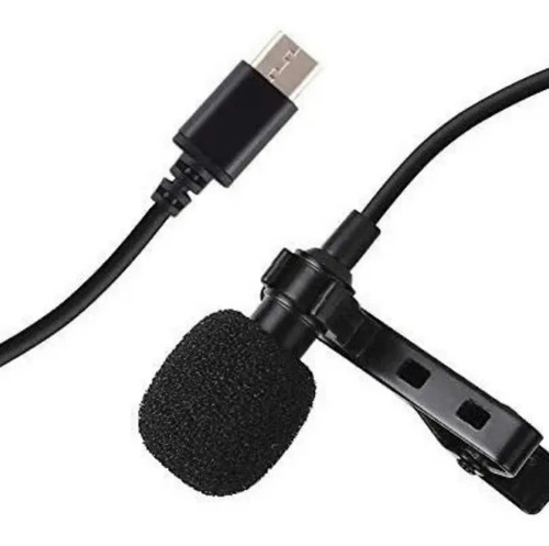 Microfono Corbatero 1.5m Para Smartphone Tipo C Lavalier