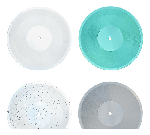 2 X 6x 1:6 Mini Discos Modelo Mini Discos De Vinilo Claro