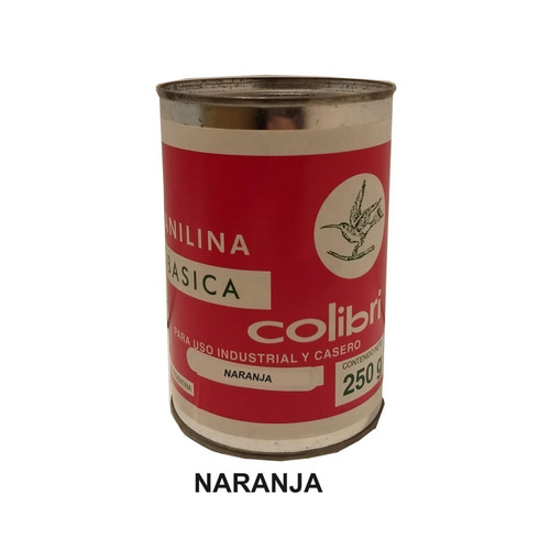 Anilina Basica Colibri X 250 Grs Naranja