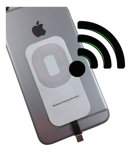 Receptor Inalámbrico Qi Universal Lighiting iPhone Wireless
