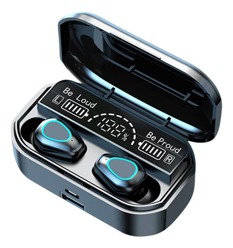 Auriculares Inalambricos Bluetooth In-ear M10 Microfono V5.1 Color Negro