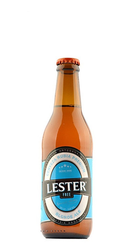 Cerveza Lester Free Blonde Ale  X 355ml Gluten Reducido