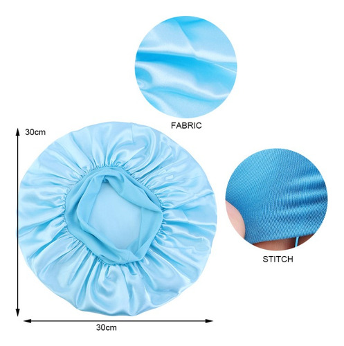 3par Gorro Satin Para Cabello Liso Y Rizado Evita Enredos